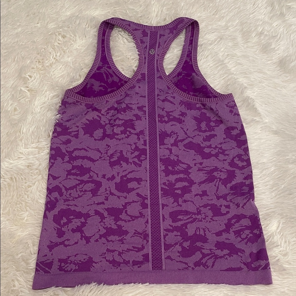 lululemon athletica Purple Patterned Tank Top